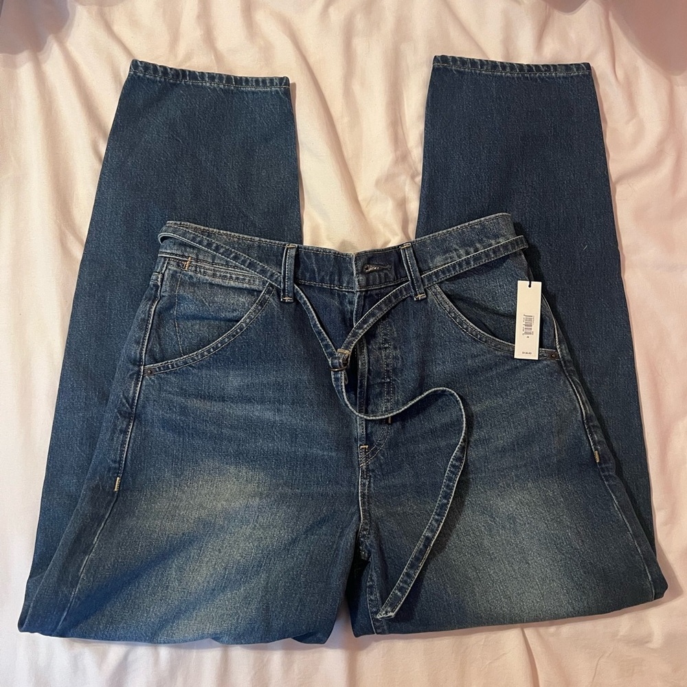 Banana Republic High Rise Rigid Bow Jean